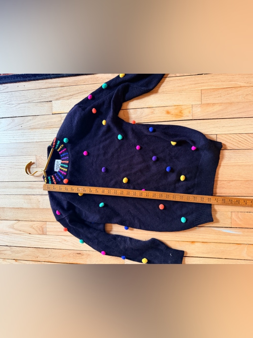 Vintage Cervelle Pom-Pom Crewneck Sweater - Picture 5 of 6